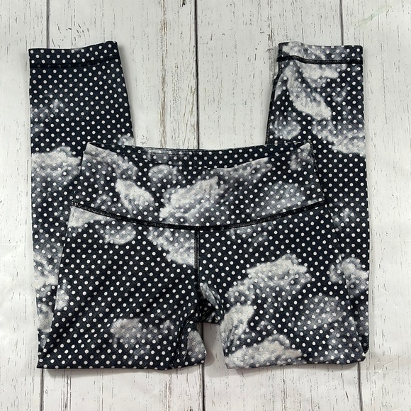 Lululemon Wonder Under Crop ll Dottie Dream Rose Athletic Legging Womens Size 4 - Picture 1 of 9